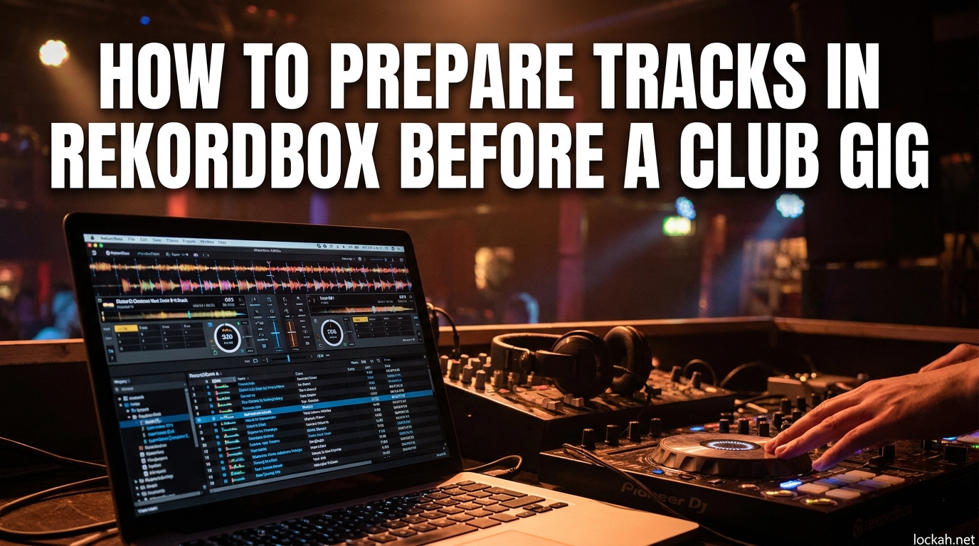 How to Prepare Tracks in Rekordbox Before a Club Gig
