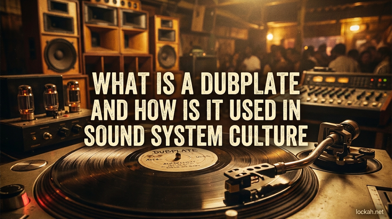 What Is a Dubplate and How Is It Used in Sound System Culture