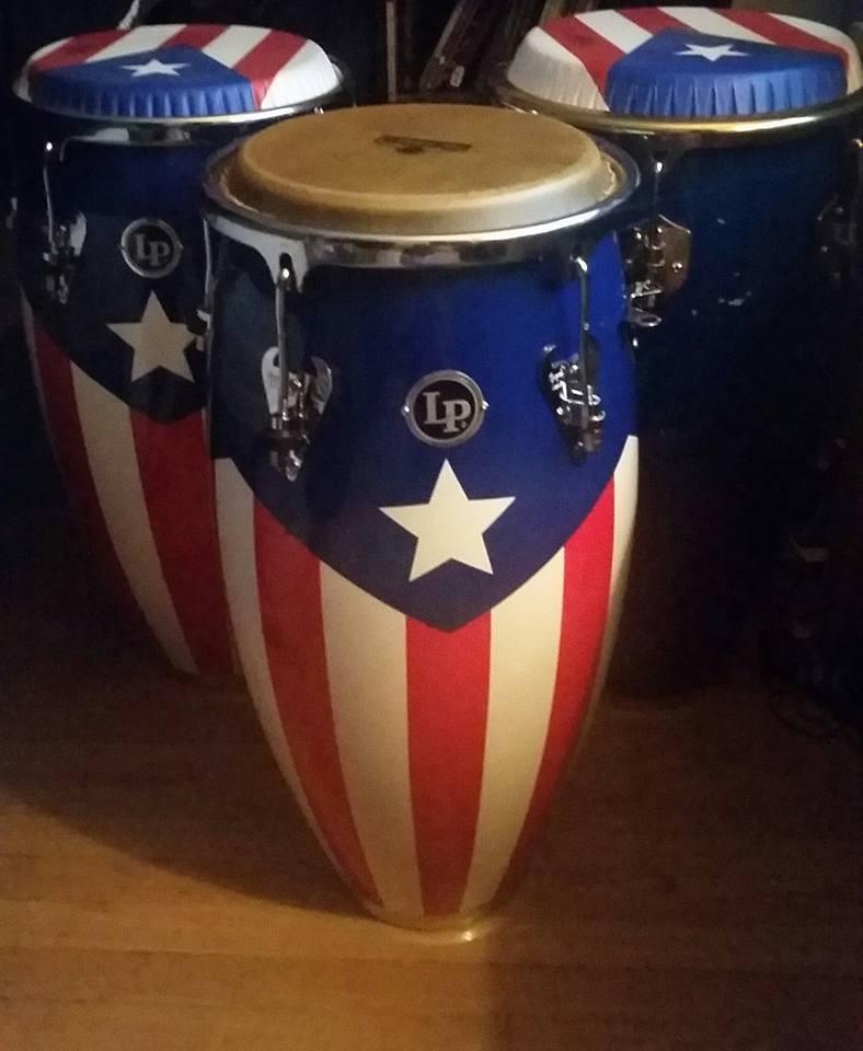 Latin Percussion LP Matador Puerto Rican Flag Conga 11-3/4 Inch customer photo 1