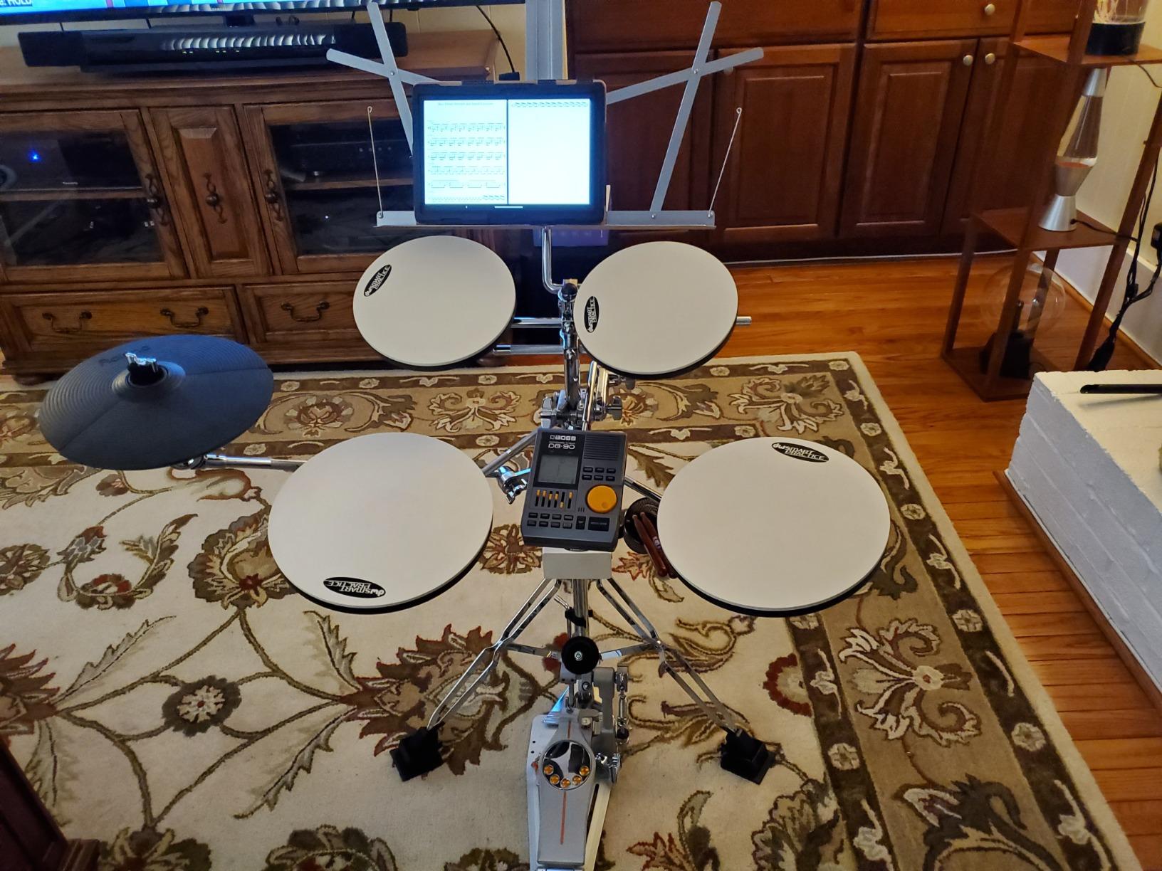 Go Anywhere 5-Piece Practice Pad Set with Stand (DWCPPADTS5) customer photo 2