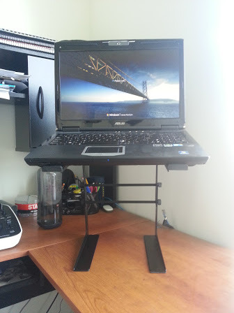 On-Stage LPT5000 Laptop Computer Stand, Black customer photo 2