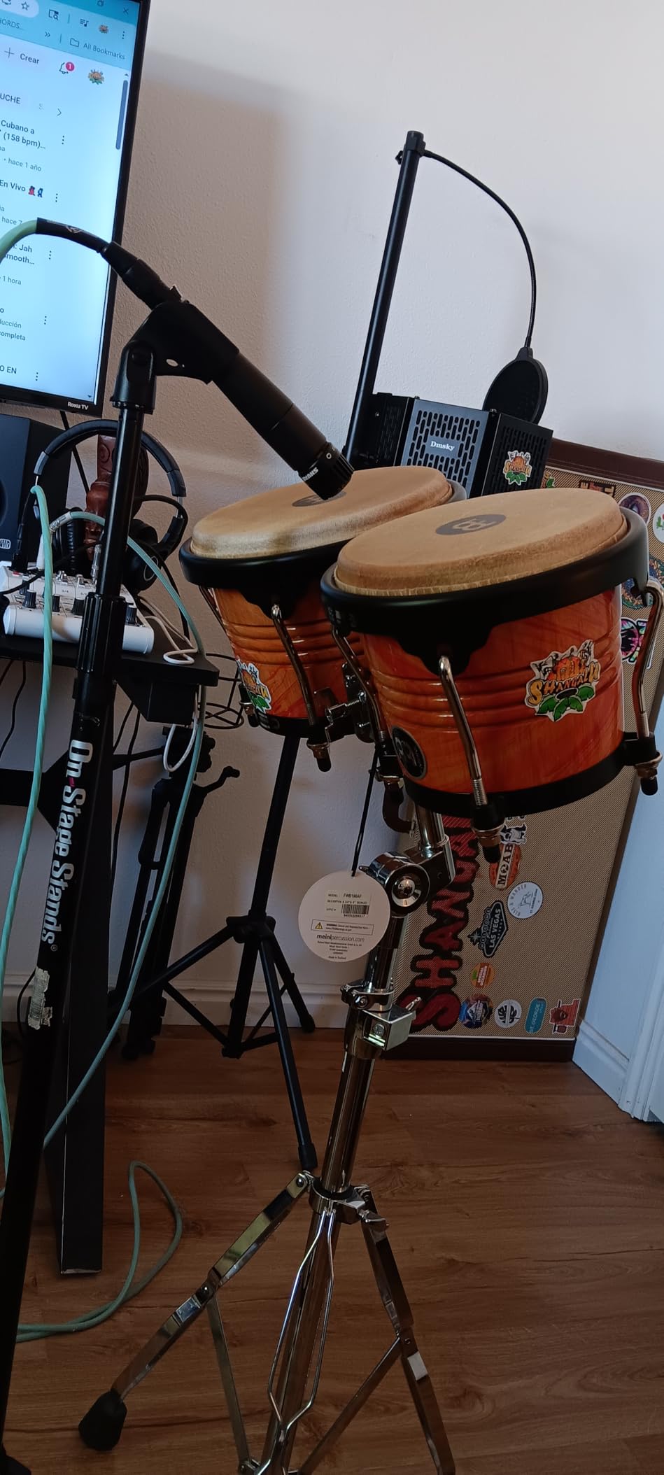 Bongos Hand Drum Set 6.75