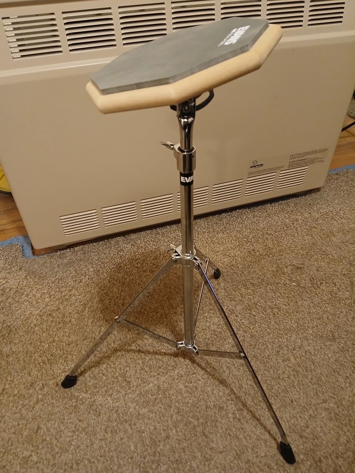 Evans RealFeel - Drum Practice Pad Stand - Drum Pad Stand - Drummer Practice Pad Stand - Fits Single Sided Drum Pads with 8mm Thread Insert customer photo 1