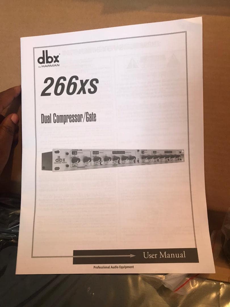 dbx 266xs Professional Audio Compressor/Gate Dynamic Effects Processor with Sidechain Insert. For Portable, Tour, Studio. 1U Single Rack Space, Silver | Sidechain Insert, Overeasy and Autodynamic, Xlr and Trs I and O customer photo 2