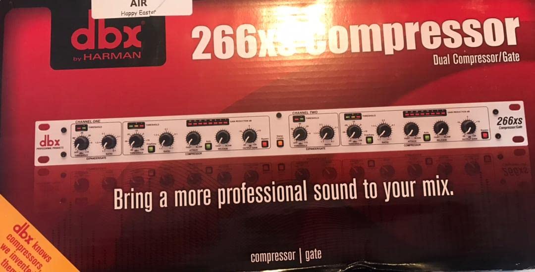 dbx 266xs Professional Audio Compressor/Gate Dynamic Effects Processor with Sidechain Insert. For Portable, Tour, Studio. 1U Single Rack Space, Silver customer photo 3