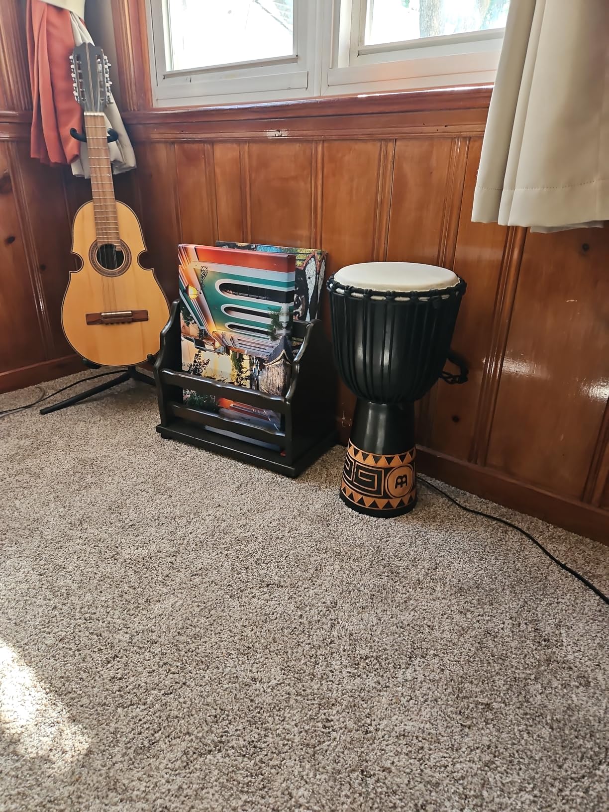 HDJ3-S | Professional Hand Carved African Drum, Solid Mahogany Shell, Goat Skin Head, For All Skill Levels and Settings customer photo 2