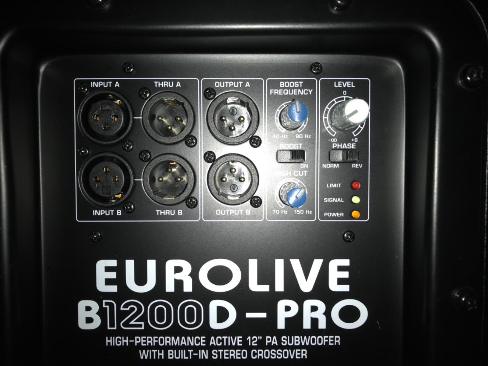 Behringer EUROLIVE B1200D-PRO High-Performance Active 500 Watt 12
