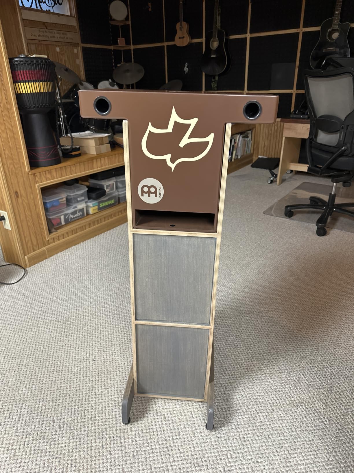 Meinl Slaptop Cajon Box Drum with Internal Snares and Forward Projecting Sound Ports, Walnut (TOPCAJ2WN) customer photo 1