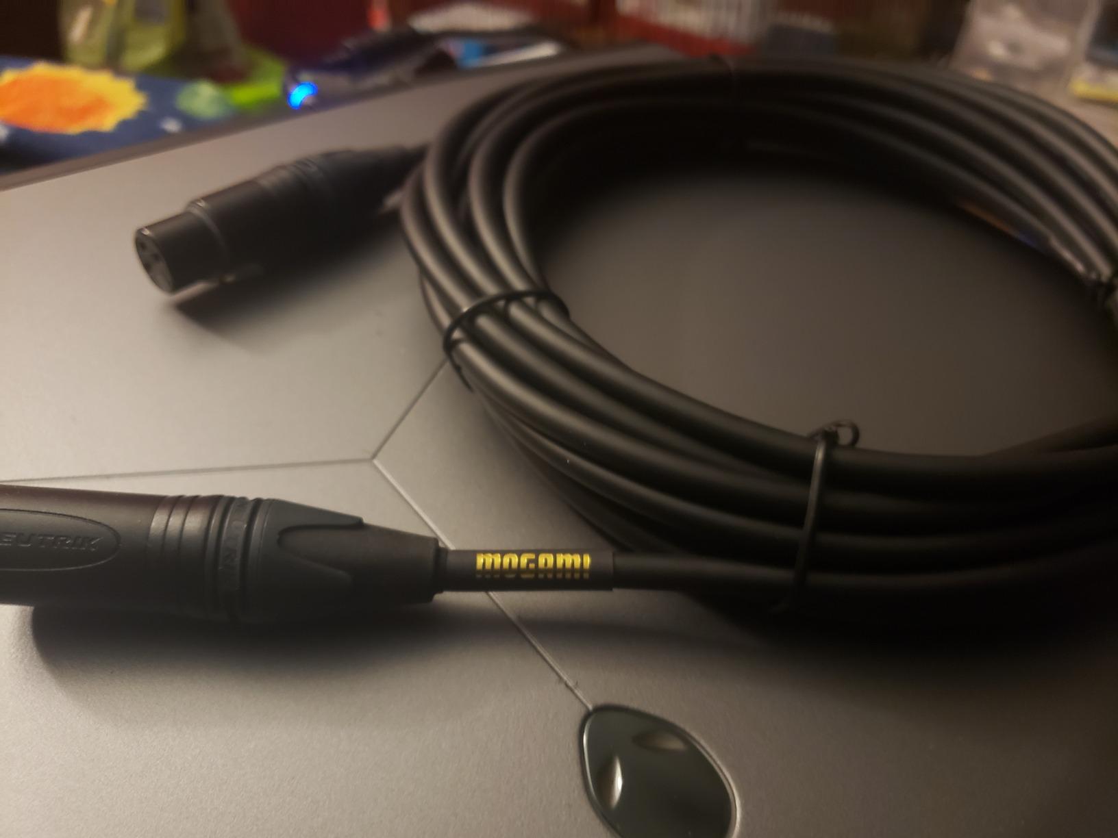 Mogami Gold Studio 10 XLR to XLR Quad Conductor Patch Cable 10 feet with Gold Contacts customer photo 2