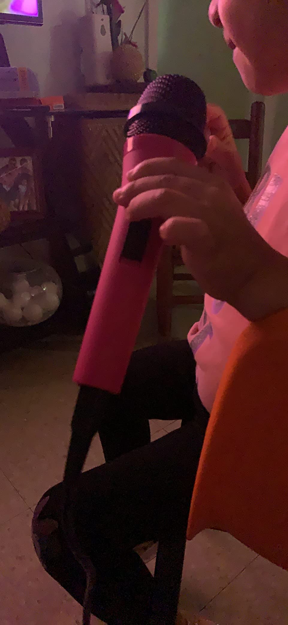 Singing Machine Wired Microphone for Karaoke, (Pink) - Unidirectional Dynamic Vocal Microphone - Plug-In Microphone for Karaoke Machine, AMP, & Speaker - Mic for Singing, Public Speaking, & Parties customer photo 2