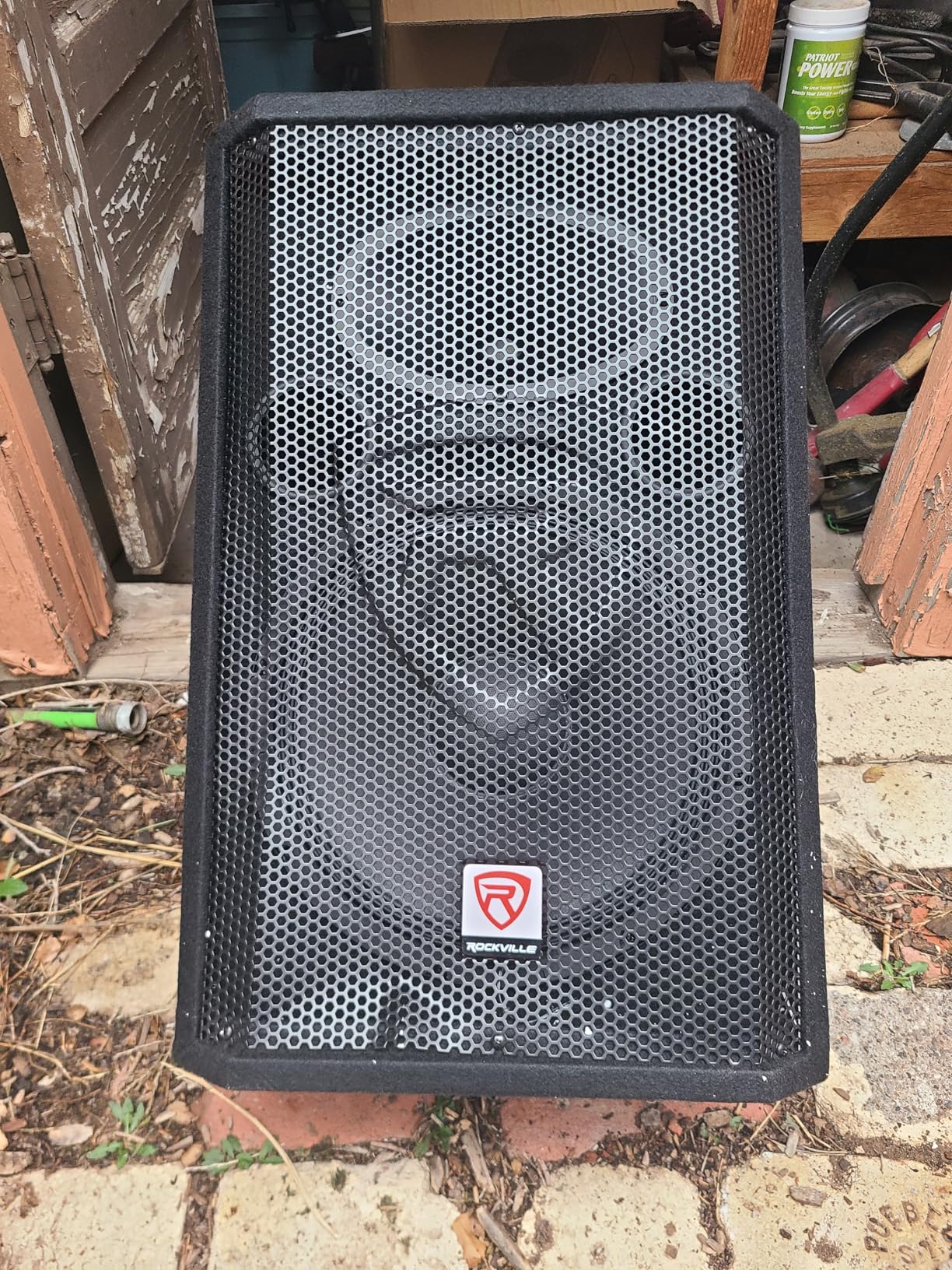 Rockville RSM12P 1000 Watt 2-Way Passive Stage Floor Monitor Speaker, 12 inch, 8-Ohm, Wide Sound Dispersion, Durable MDF Cabinet, for Live Performances and Bands customer photo 1