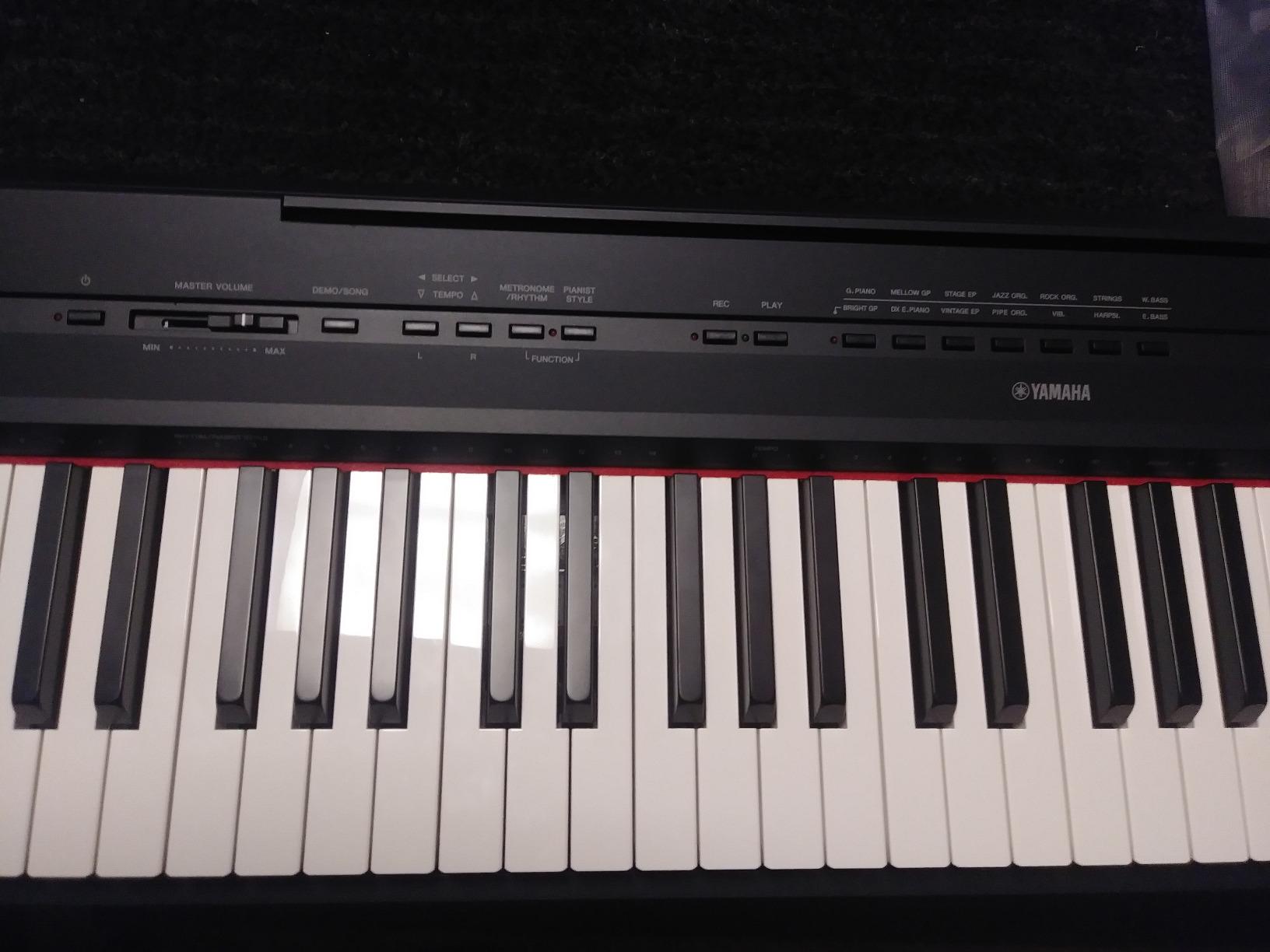 Yamaha P115 88-Key Weighted Action Digital Piano with Sustain Pedal, Black customer photo 1