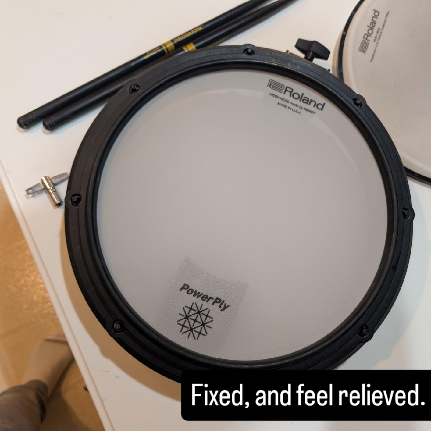 Roland PowerPly10 Dual-Ply Mesh Head (MH2-10) customer photo 1