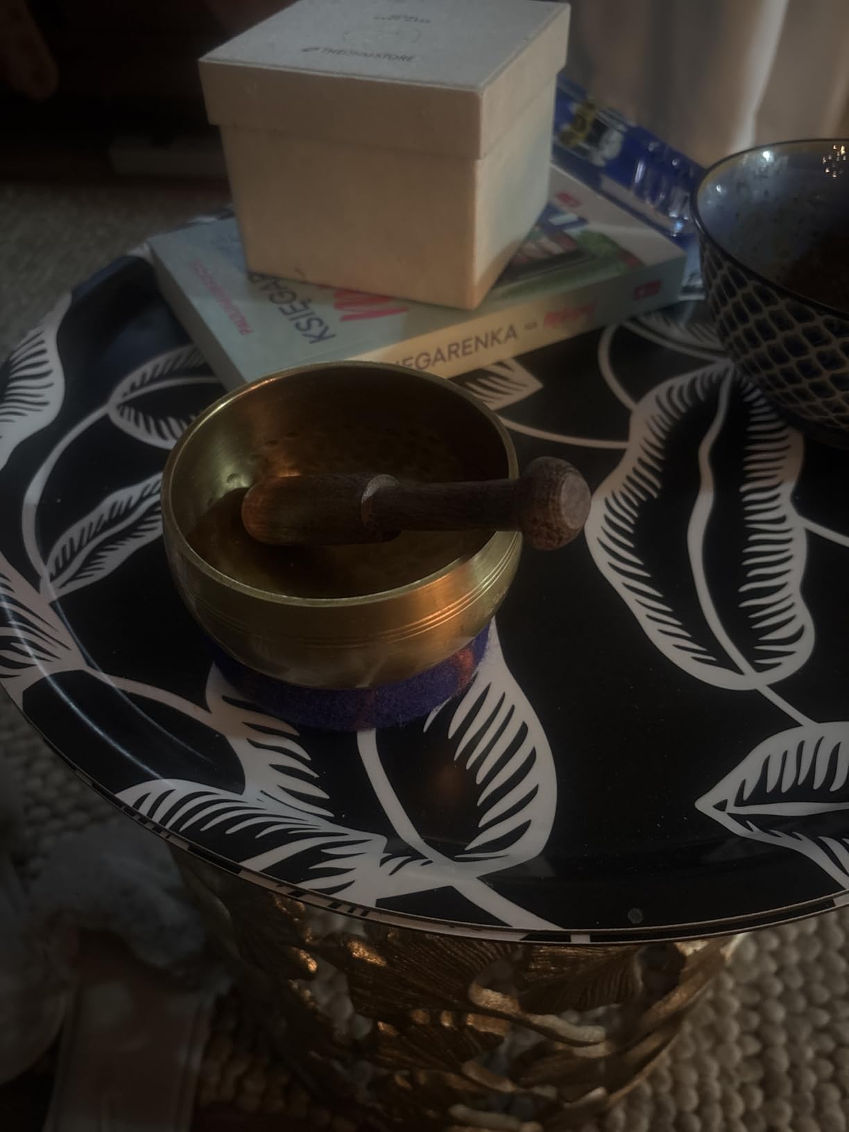 Handcrafted Tibetan Singing Bowl Set - 3.5