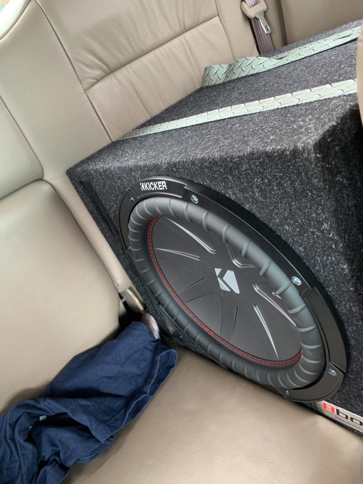 Kicker 43CWR124 CompR 12 Inch Subwoofer Dual 4 Ohm DVC 500W, Flexible Voice Coil Wiring, Strong Bass Output customer photo 1