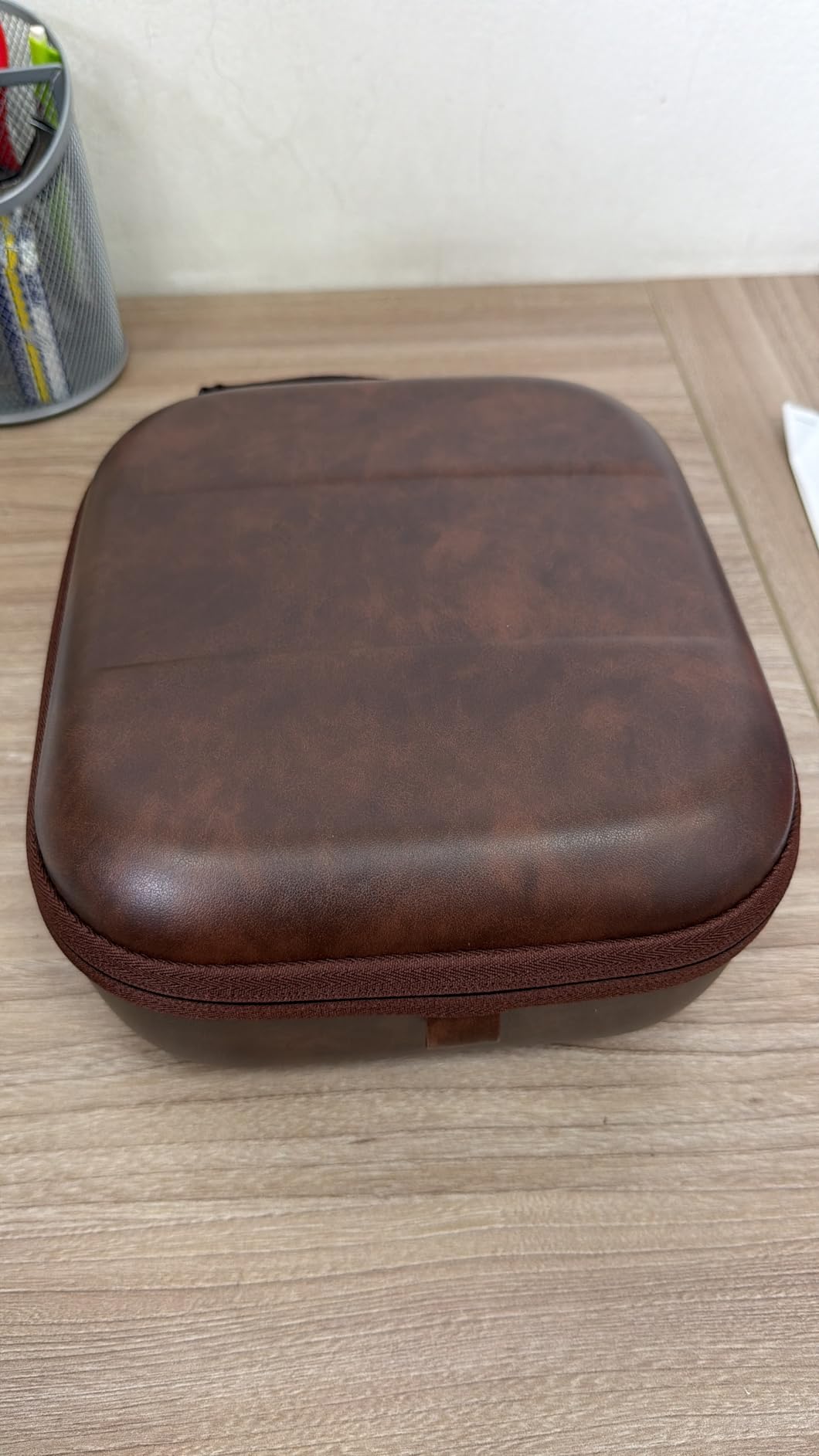 Shield Headphones Case Compatible with Sennheiser HD 550/505/599/598/560S/559/558/555/400 Pro, Replacement Hard Shell Travel Carrying Bag (PU Brown) customer photo 1