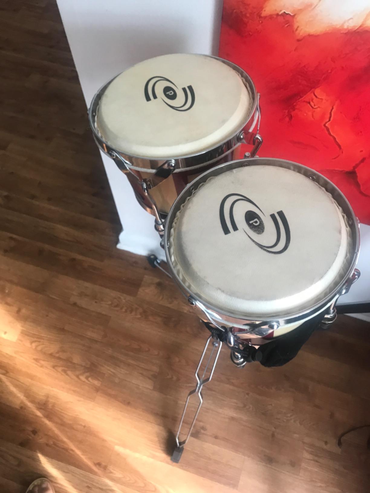 Pyle Bongo Drums Set - 6.5