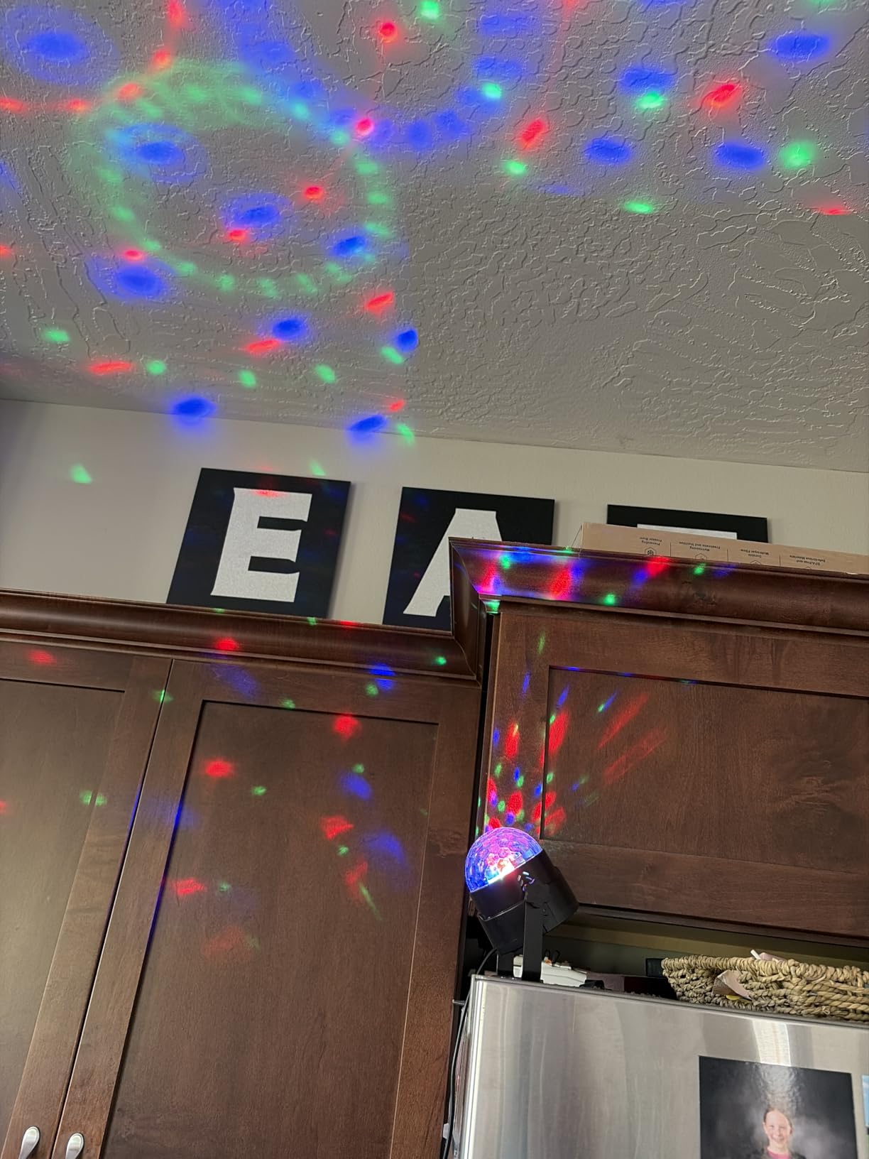 Sound Activated Party Lights with Remote DJ Lighting, Disco Ball Strobe Stage Light for Home Room Dance Parties Birthday Karaoke Halloween Christmas Decorations customer photo 2
