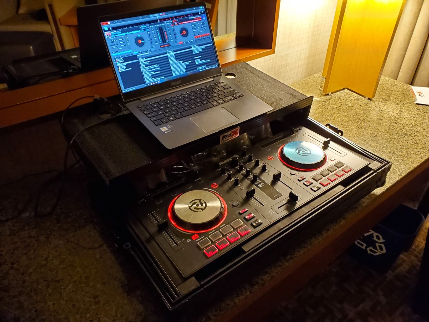 ProX Flight Case for Numark MixTrack Pro 3 and Platinum Digital Controller with Laptop Shelf (X-MXTPRO3 LTBL) customer photo 1
