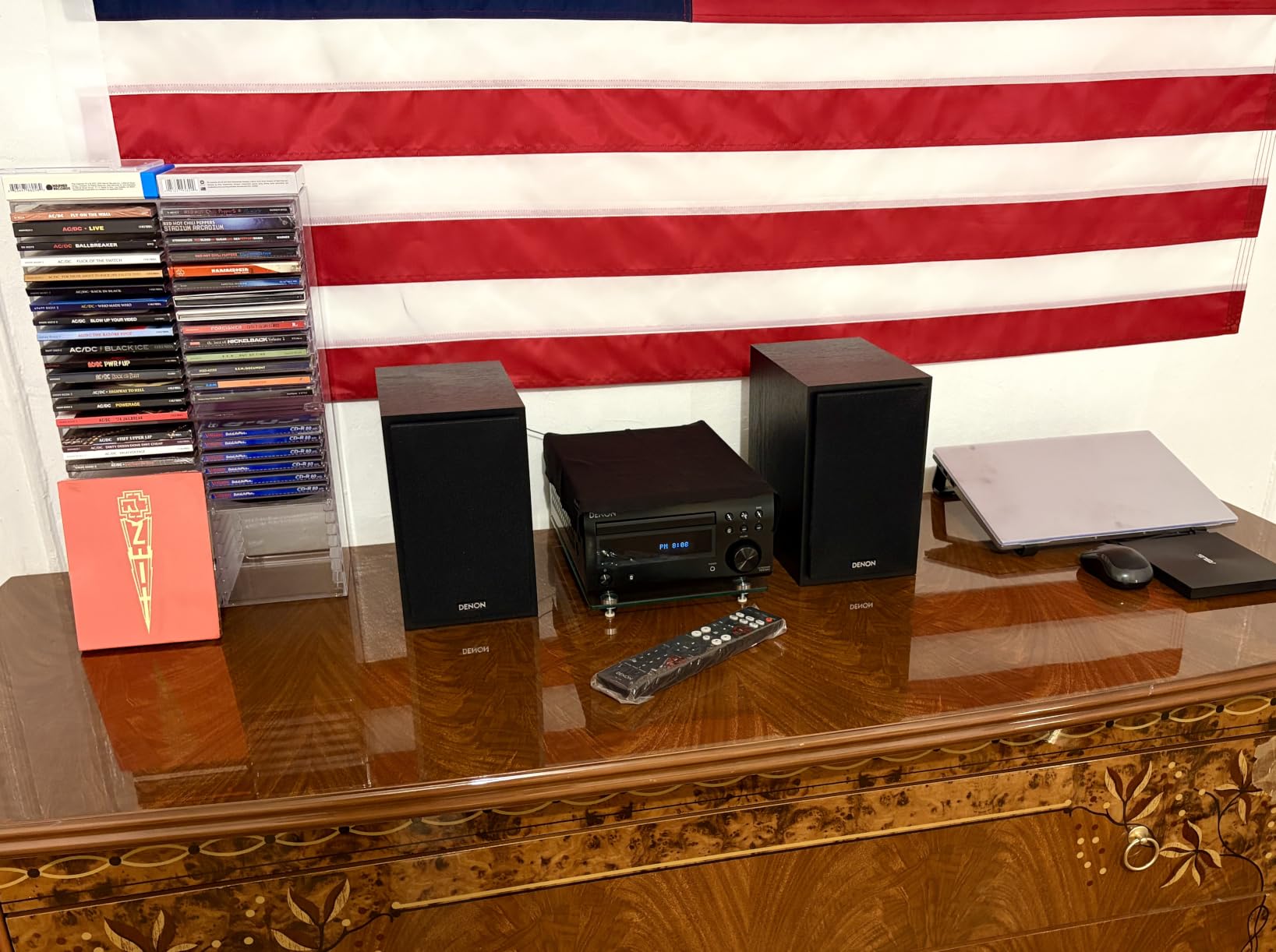 Denon D-M41 Home Theater Mini Amplifier and Bookshelf Speaker Pair - Compact HiFi CD Stereo System with Speakers, FM/AM Tuner, Wireless Bluetooth Amplifier | Perfect for Small Rooms and Home Cinema customer photo 1