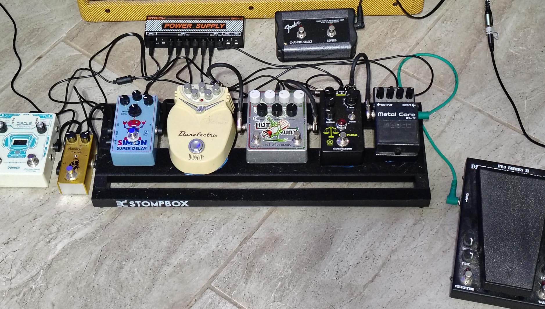 EX Guitar Pedal Board Aluminum Alloy 1.24lb Super light Effect Pedalboard 20''x7.3'' customer photo 2