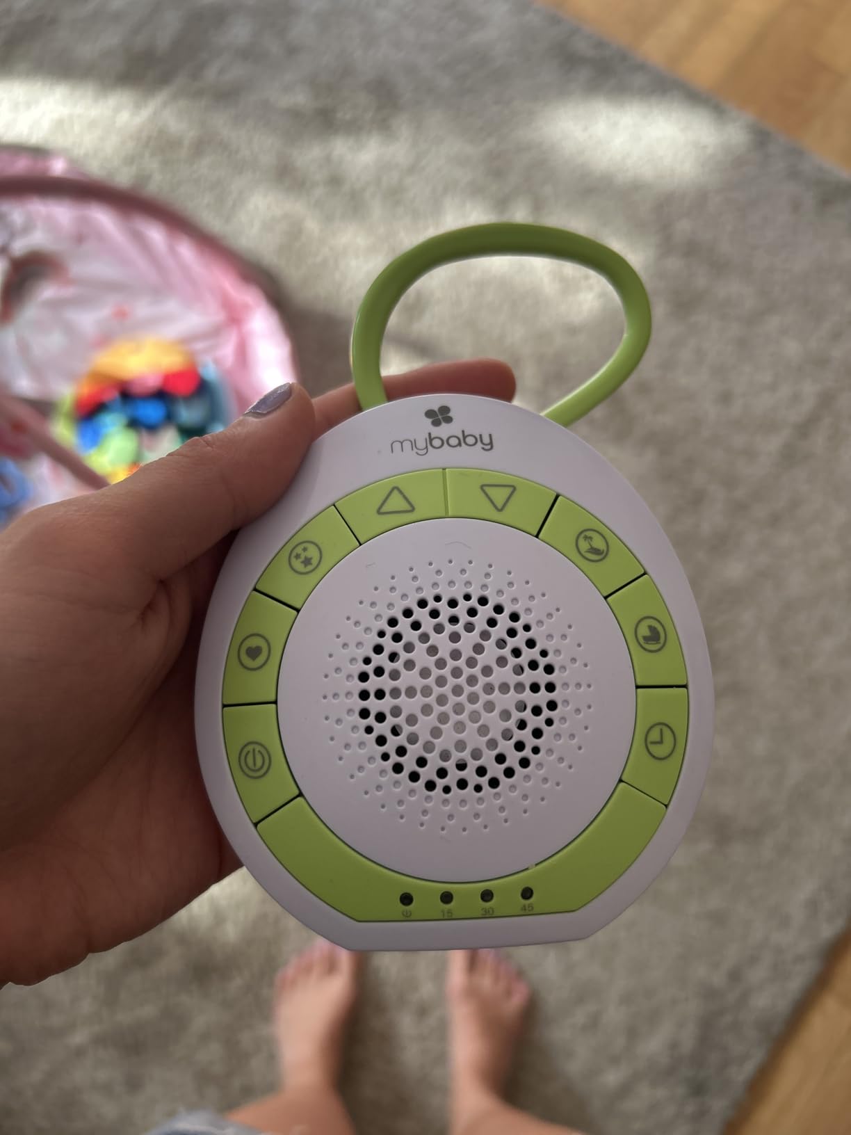 MyBaby Sound Machine, White Noise for Baby, Travel, Nursery and On The Go, 4 Soothing Sounds, Integrated Clip, Small and Lightweight, Great for Registry Gift customer photo 2