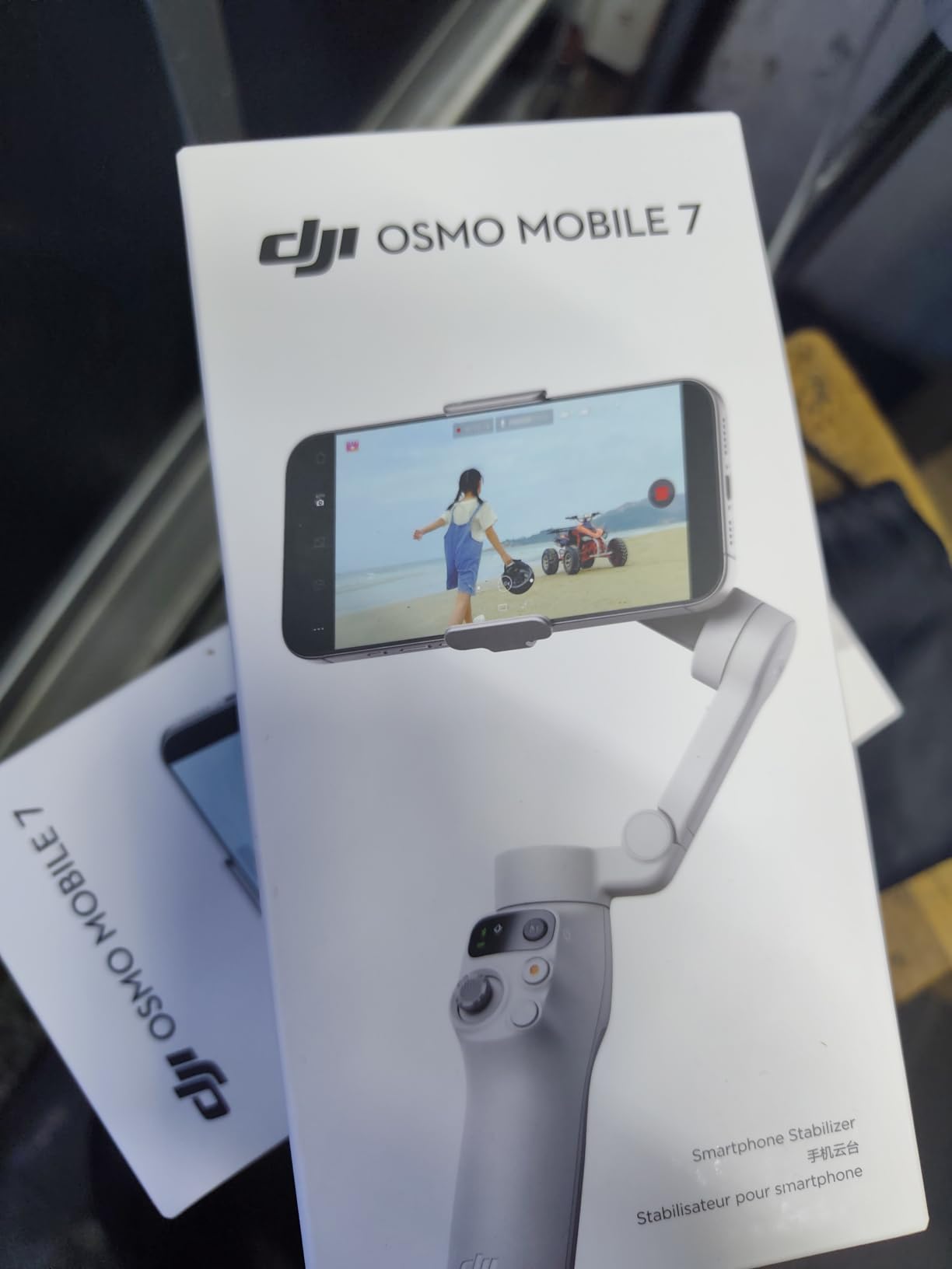 DJI Osmo Mobile 7 Gimbal Stabilizer for iPhone, Android, 3-Axis Gimbal | Built-in Tripod, Ultra-Light, Comfortable Grip, ActiveTrack, ShotGuides, One-Tap Edit, 10hrs Use, Phone Charging customer photo 1