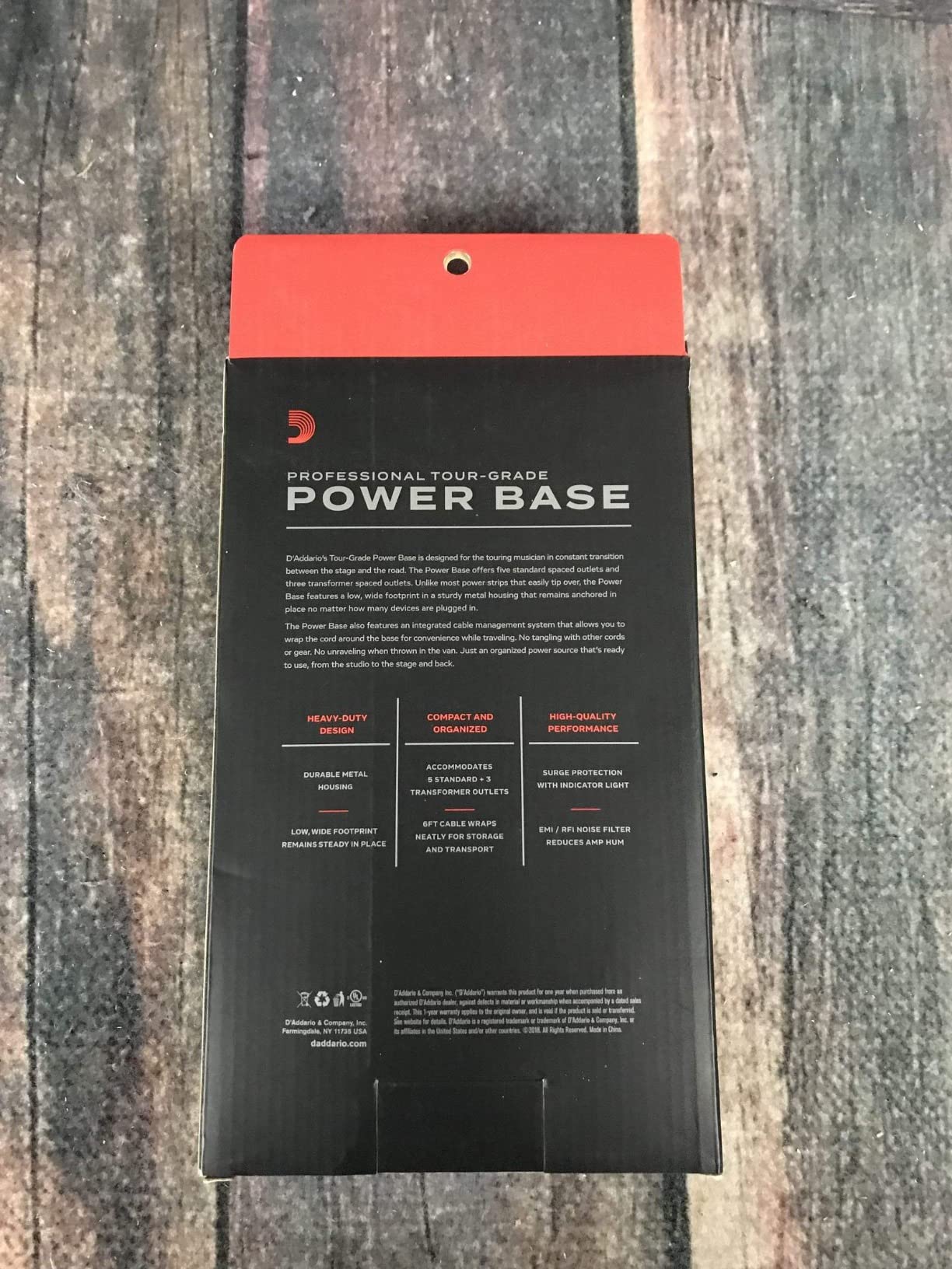 D'Addario Tour-Grade Power Base - Surge Protector Outlet - Surge Protector Power Strip - Stage Power Strip with 6 ft Cable - 5 Standard and 3 Transformer- Guitar Amp Outlet with Indicator Light customer photo 2