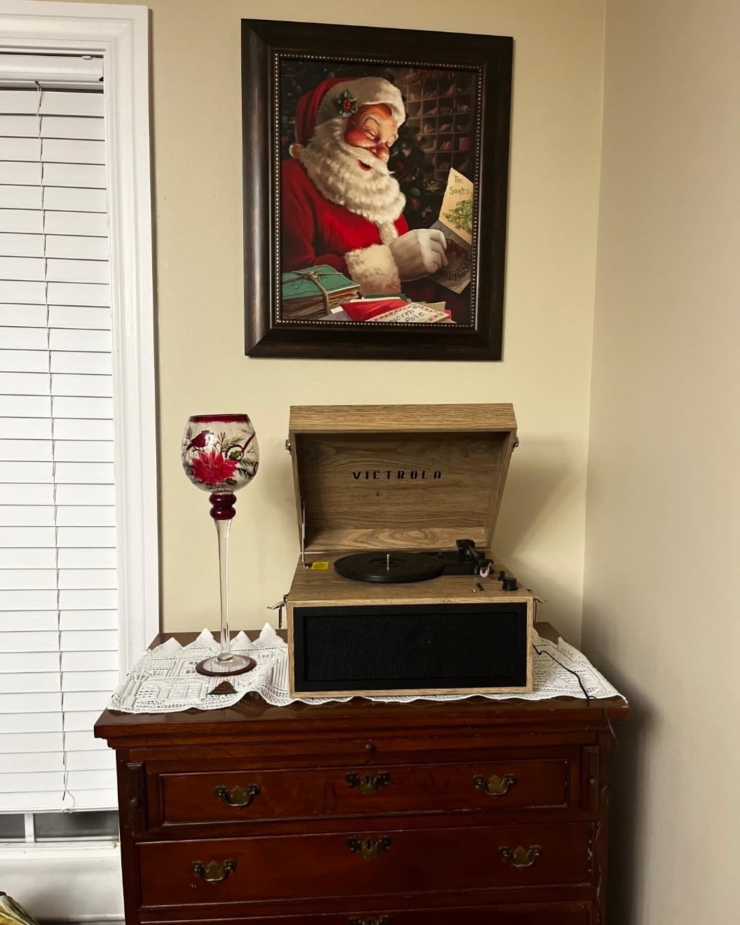 Victrola Liberty - 5-in-1 Bluetooth Record Player with Stand - Espresso customer photo 1