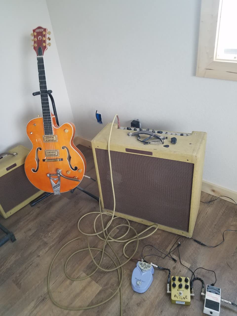 JOYO British Rock Amp Simulator & Preamp Guitar Pedal, 6-Knob Control with Built-in Cab Sim for Electric Guitar, Bypass (AC Tone JF-13) customer photo 2