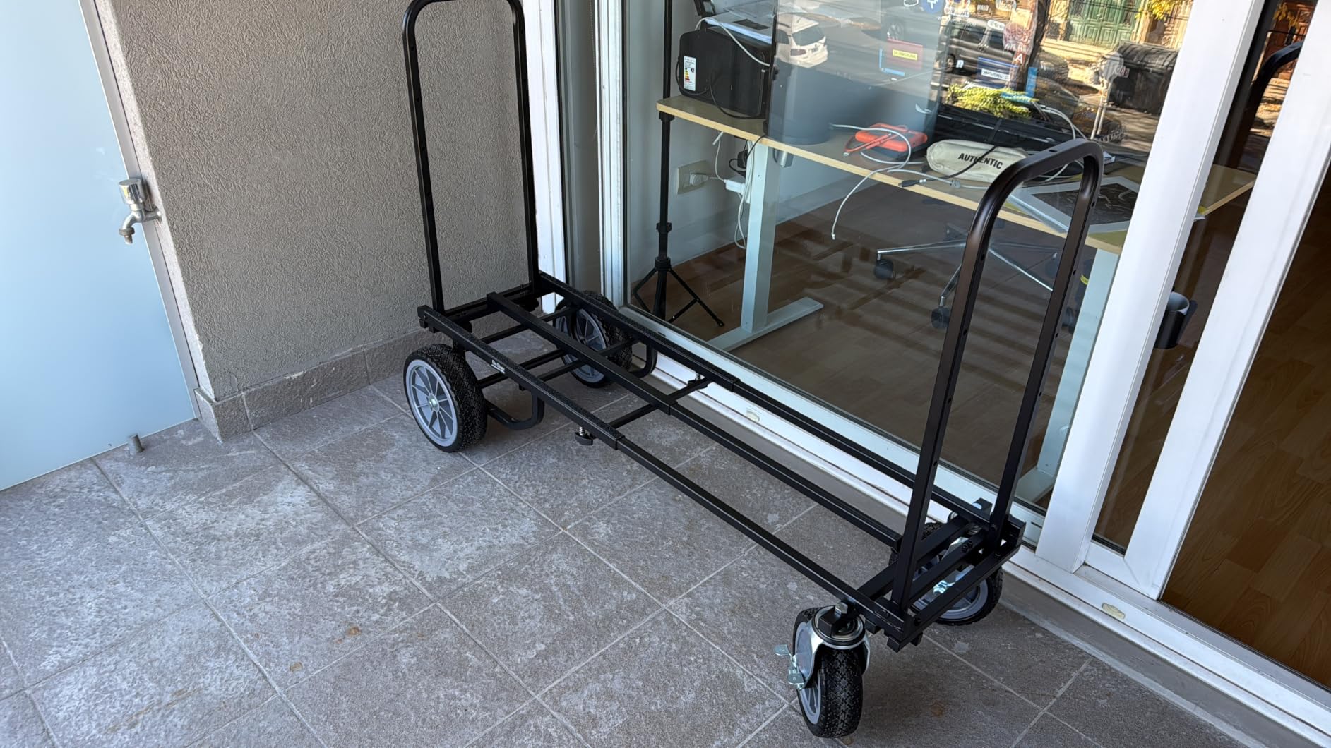 On-Stage UTC5500 All-Terrain Utility Cart (Rolling Dolly Handcart, Heavy-Duty Transportation, Load in and Load Out Equipment, Adjustable Length, Treaded Wheels and Locking Casters, Black Finish) customer photo 2