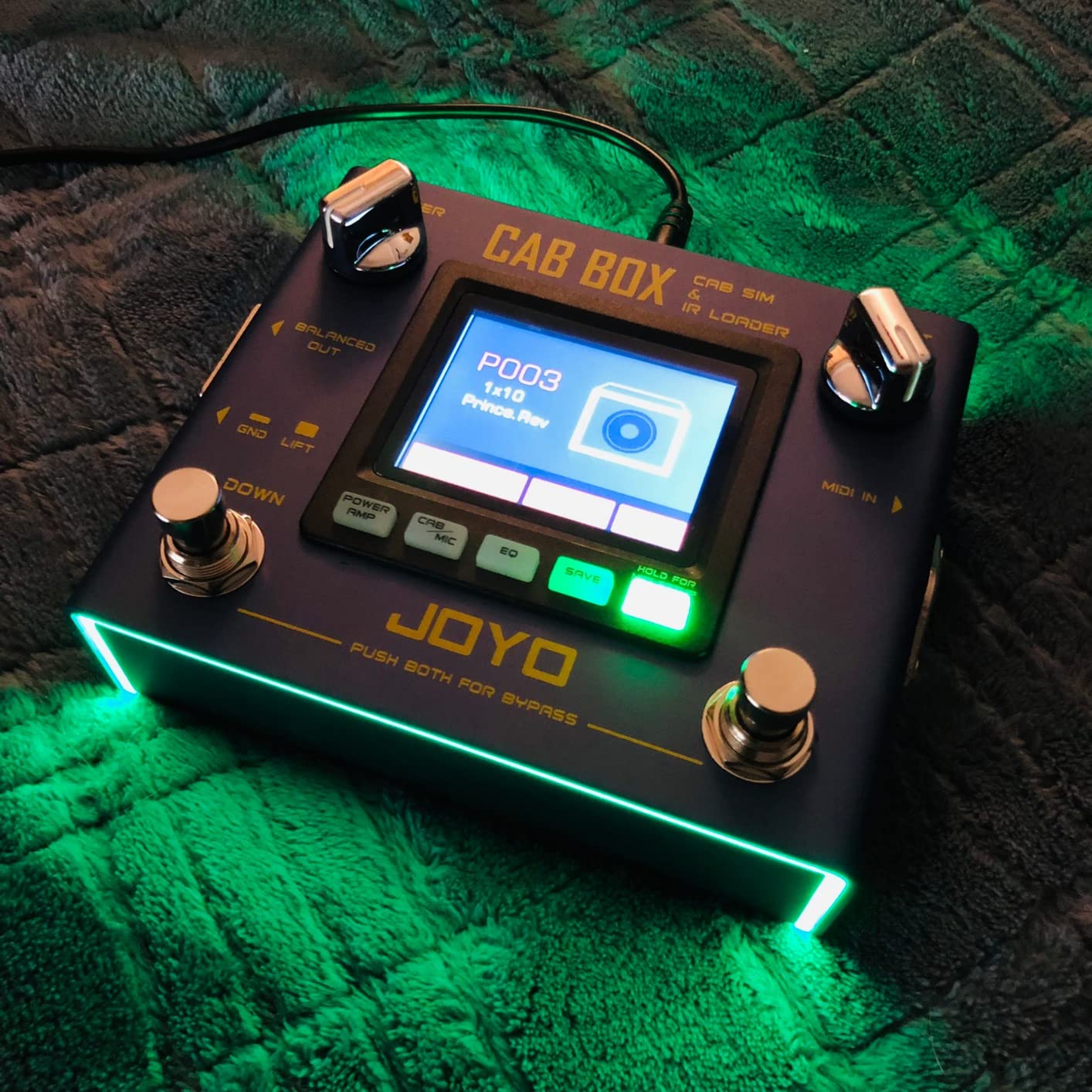 JOYO Amp Simulator Guitar Pedal, 9 Amp Models with Dual Channel & 18 Tones, IR Cab Sim, XLR Out & FX Loop, Bypass (Preamp House R-15) customer photo 2