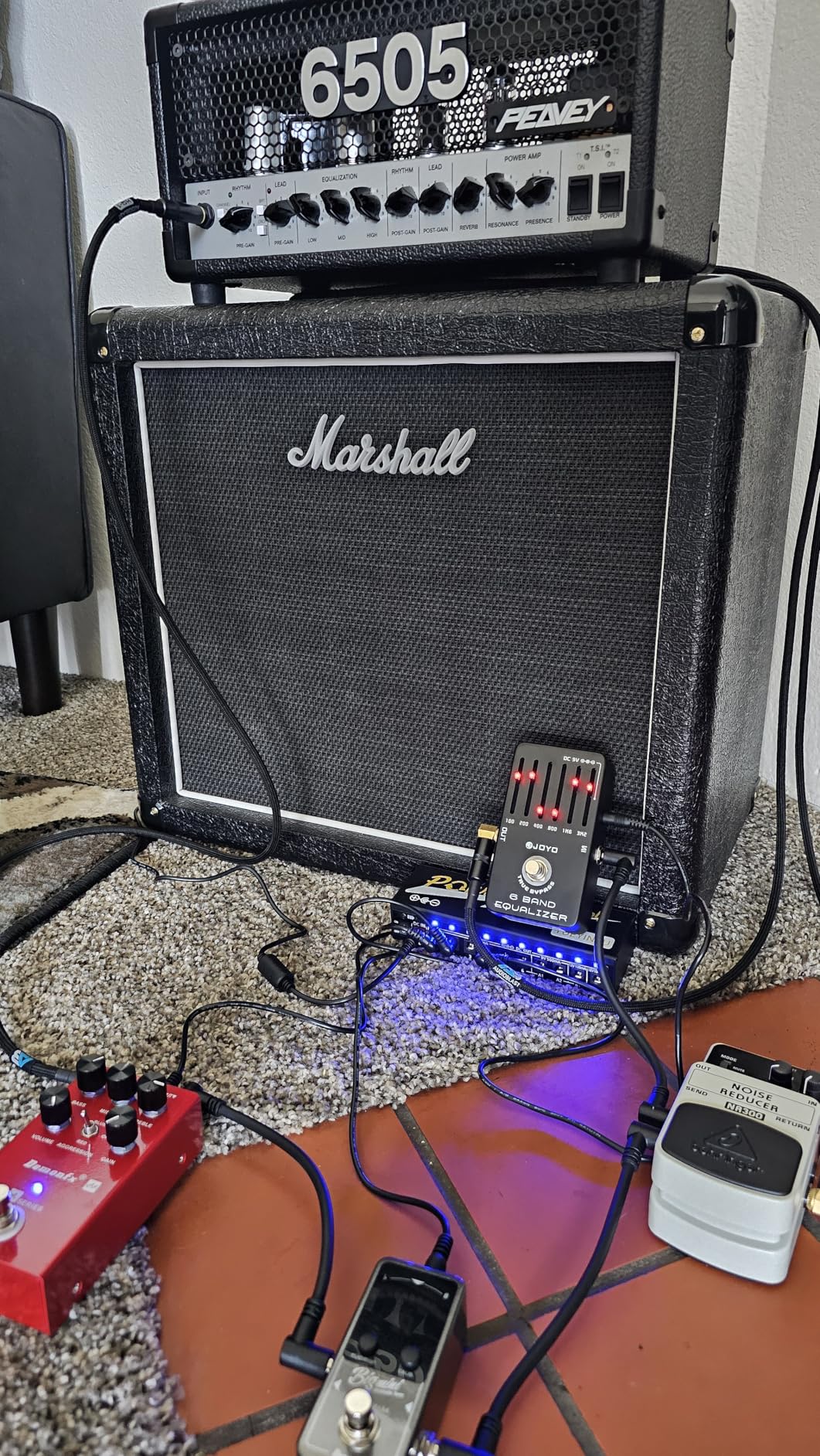 JOYO 6-Band EQ Guitar Pedal, ±18dB Graphic Equalizer for Precise Tone Shaping, Guitar-Optimized 100Hz-3.2kHz with Illuminated Sliders, True Bypass (JF-11) customer photo 2