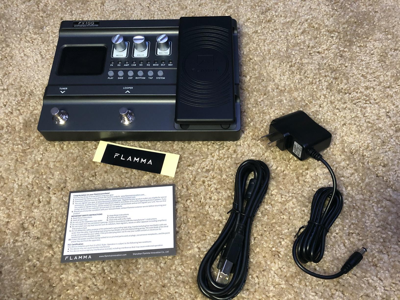 FLAMMA FX100 Guitar Multi-effects Pedal with 55 Amp Models 151 Built-in Effects 80' Looper 40 Drum Machine 10 3rd Party IR Slots Headphone OTG for Home Practice Performance Live Streaming customer photo 2