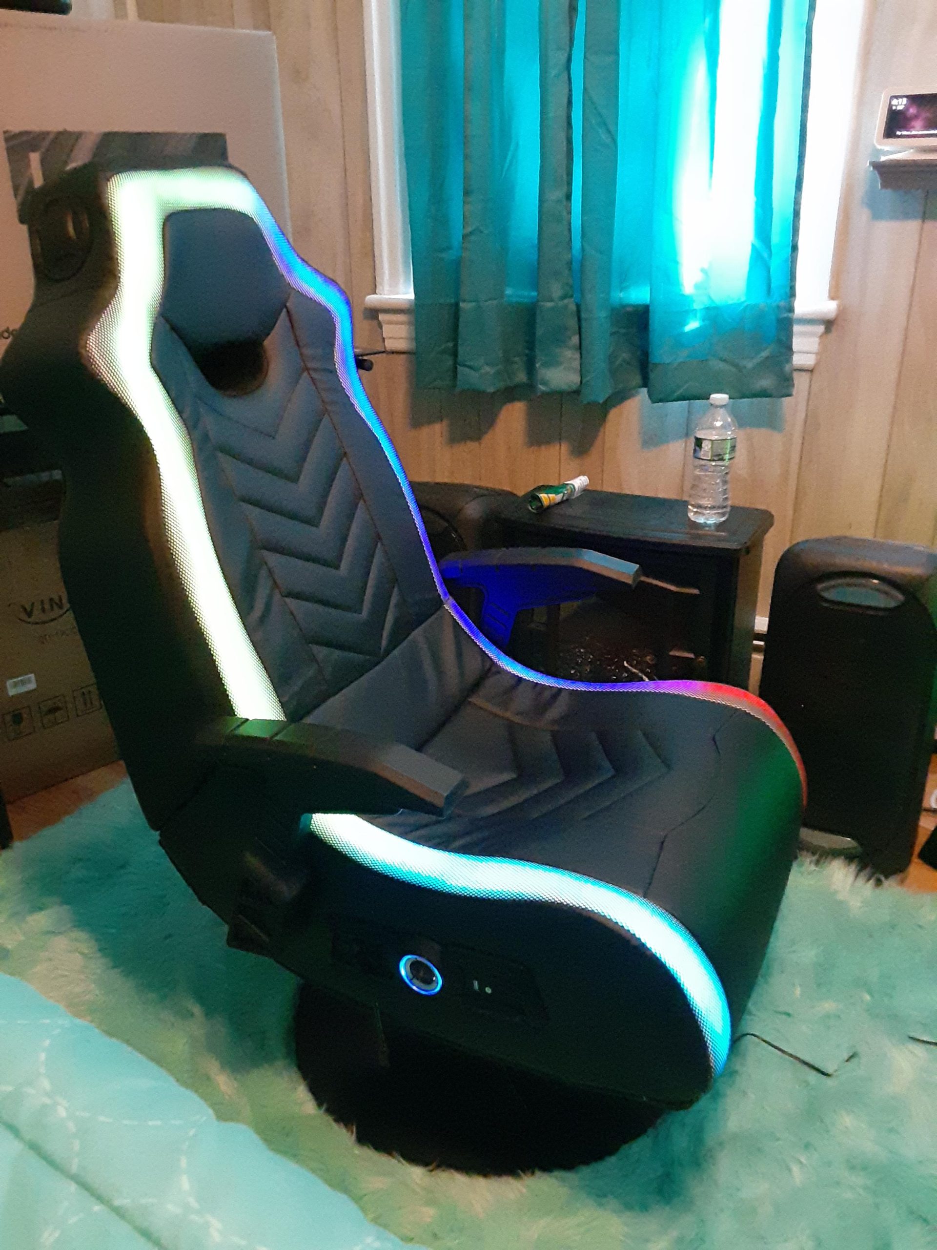 X Rocker PC Computer Gaming Desk Chair, Built-in Audio, College Dorm Essentials for Guys and Girls, Bedroom, Dorm Room Essentials, Foldable, Gifts for Gamers customer photo 2