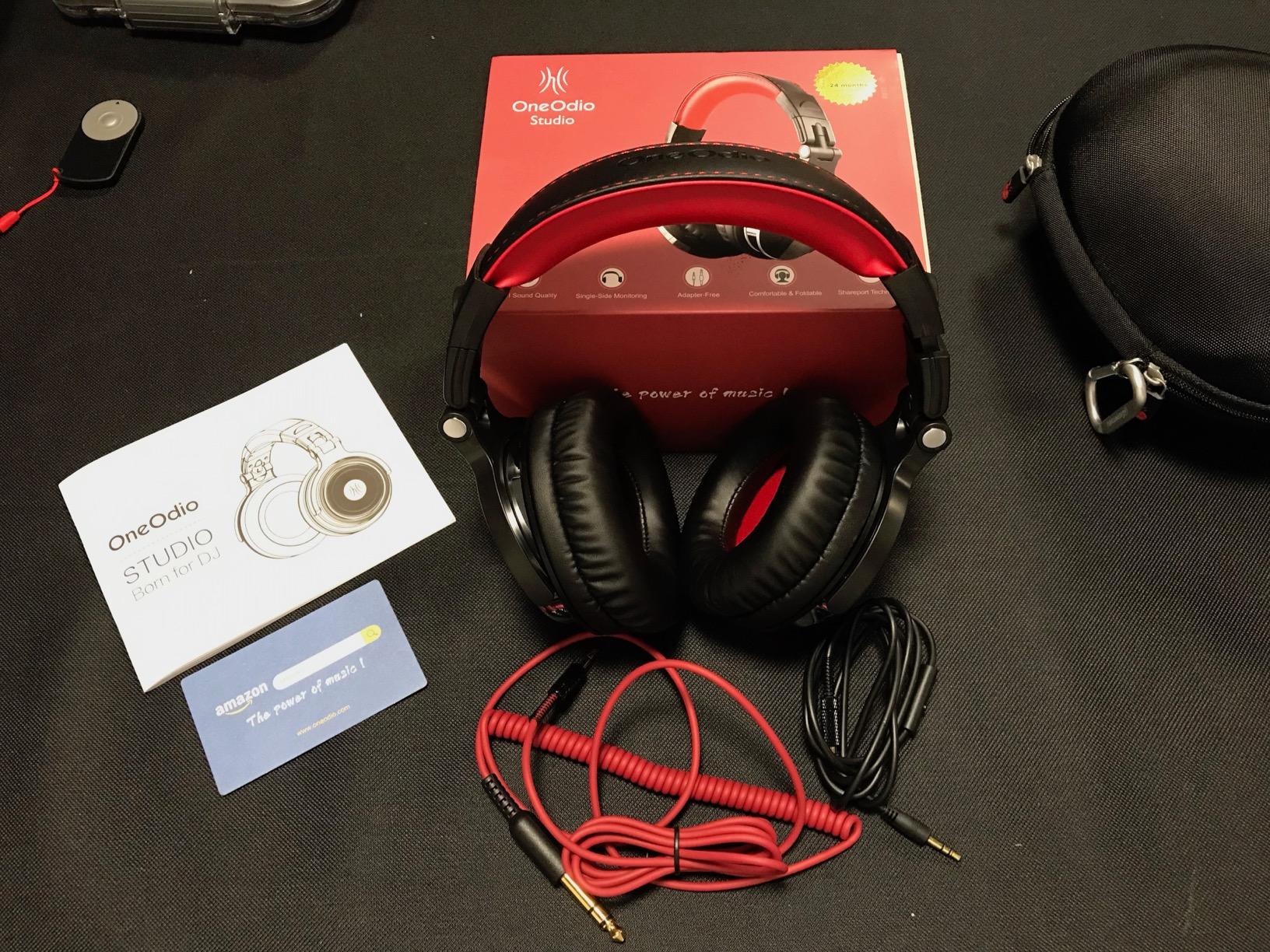 Hermitshell Hard Travel Case for OneOdio Wired Over Ear Headphones Studio Monitor & Mixing DJ Stereo Headsets (Black+Red) customer photo 2