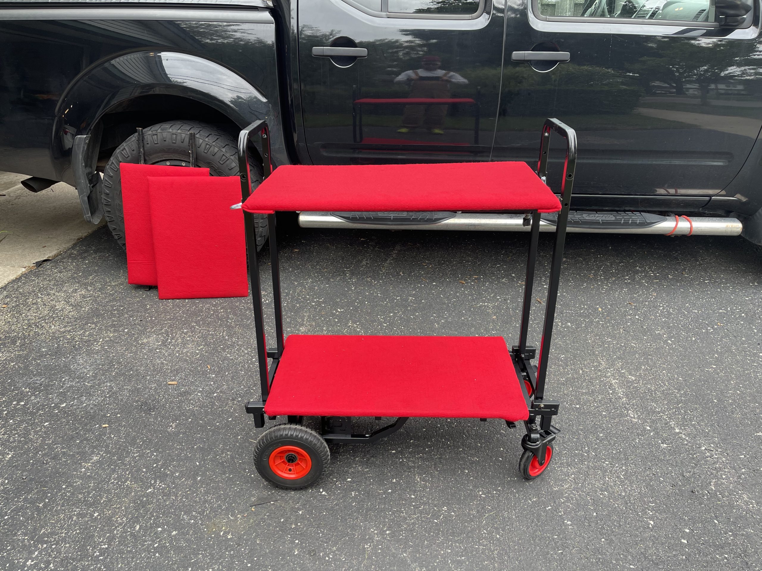 Gator Frameworks Adjustable Folding Multi-Utility Cart (GFW-UTL-CART52) | Move Heavy Gear with Less Hassle, 30-52