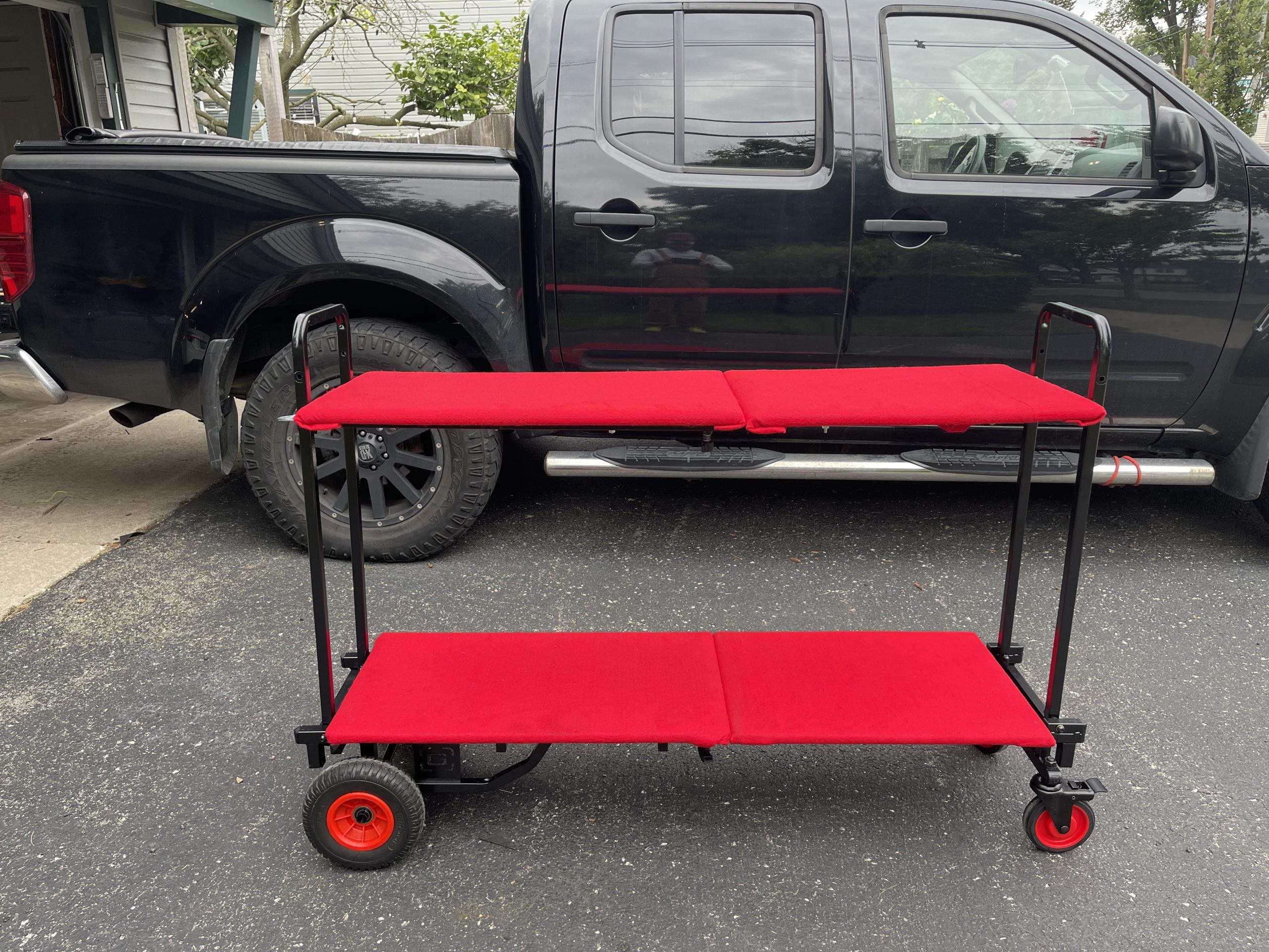 Gator Frameworks Adjustable Folding Multi-Utility Cart (GFW-UTL-CART52) | Move Heavy Gear with Less Hassle, 30-52