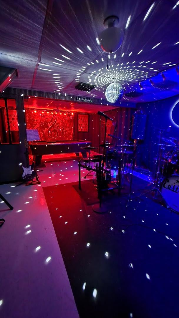 Pinspot Light, AQool 15W RGBW Disco Ball Spotlight with Remote Control | Super Bright, Mini and Portable, Pin Spot Light, Mirror Ball Light, for Stage DJ Disco Family Party Dance Show Bar Wedding customer photo 2