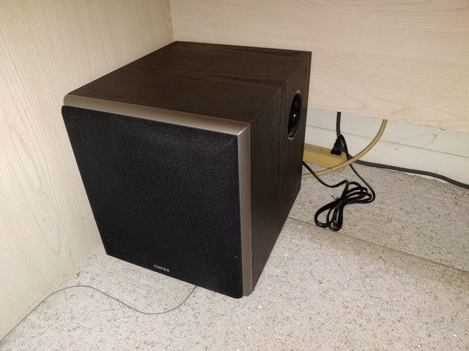 Edifier M601DB Bookshelf Coaxial Bluetooth with Optical & Auxiliary Speakers with 8 Inch Wireless Subwoofer, 2.1 Computer System Bluetooth 5.1 AptX, 110W RMS, Black customer photo 1