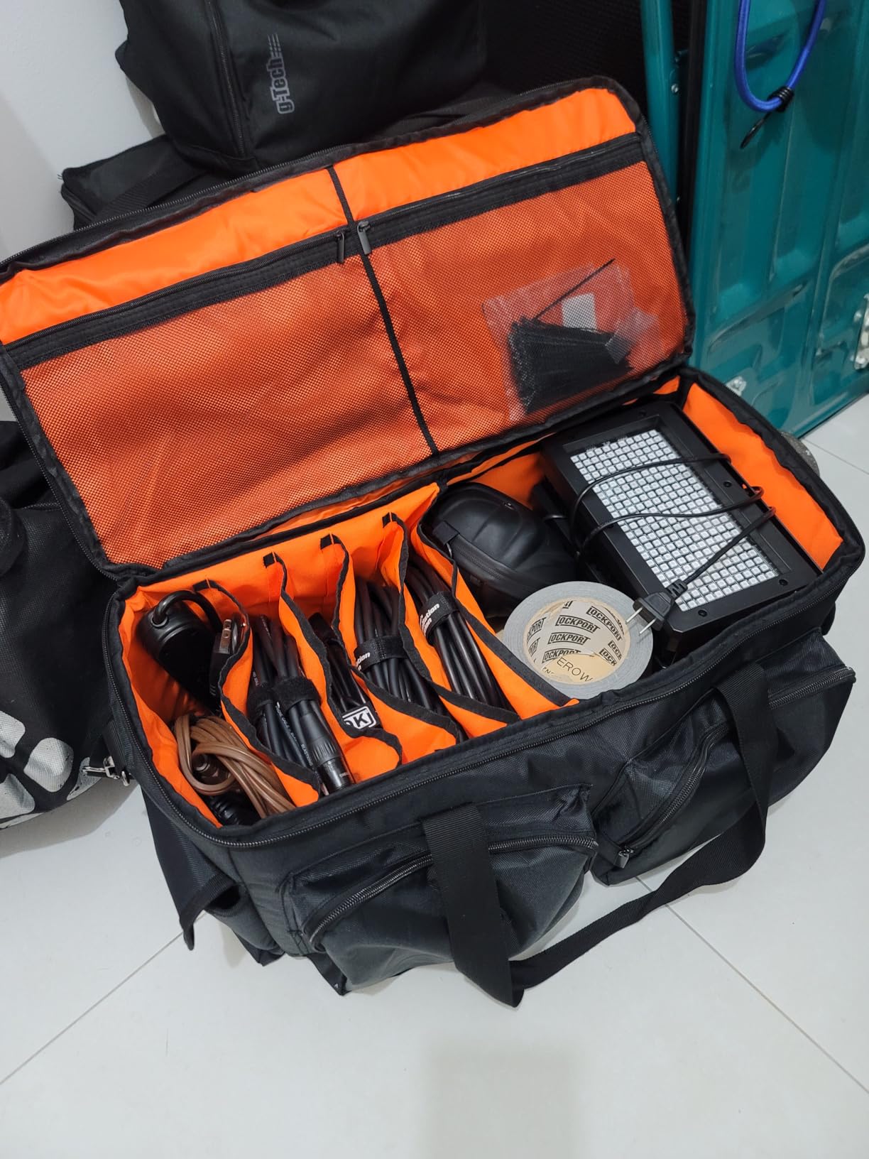 Trunab DJ Cable File Bag with Detachable Padded Bottom and Dividers - Travel Gig Bag for Professional DJ Gear, Musical Instrument and Accessories customer photo 2