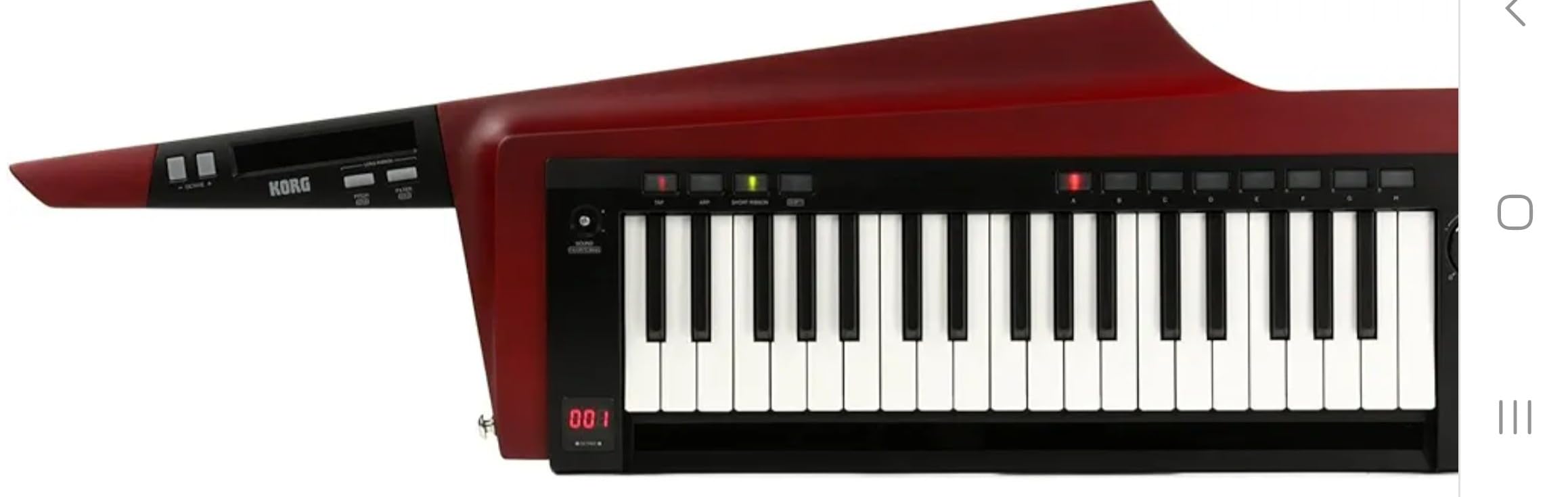 Korg RK-100S 2 37-key Keytar - Translucent Red customer photo 2