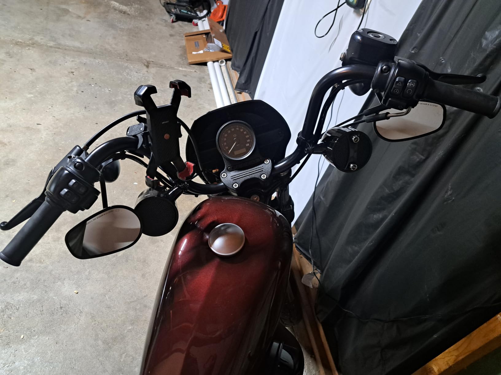 Motorcycle Bluetooth Speakers Waterproof Motorcycle Radio ATV UTV Sound System Sound Bar customer photo 1