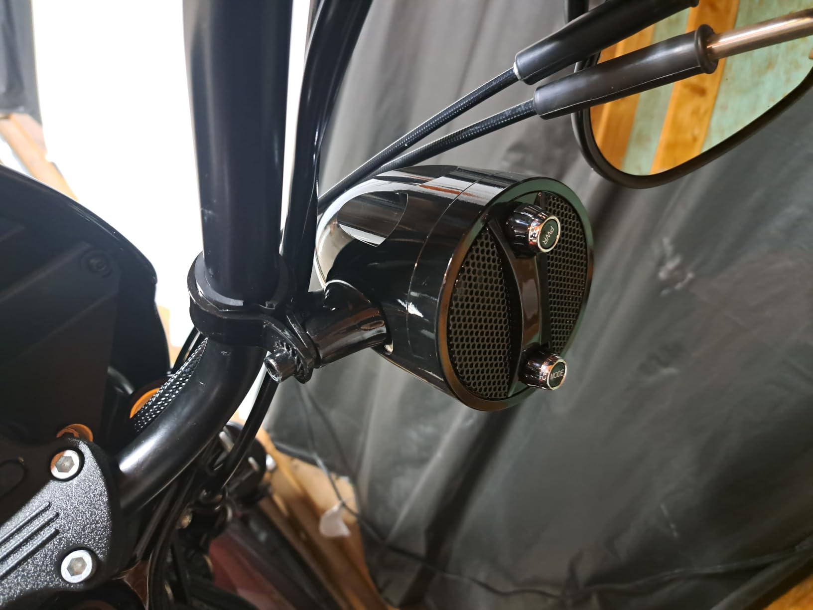 Motorcycle Bluetooth Speakers Waterproof Motorcycle Radio ATV UTV Sound System Sound Bar customer photo 2