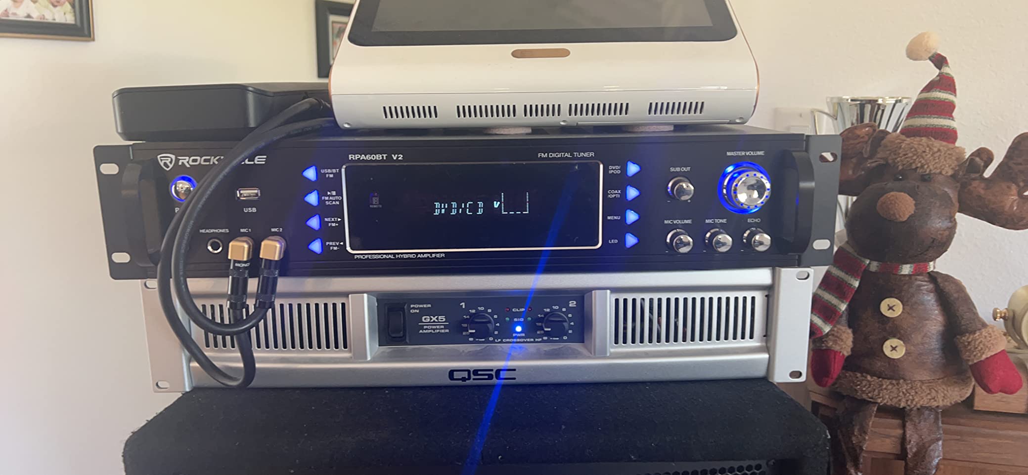 Rockville RPA60BT V2 1000 Watt 2-Channel Amplifier Mixer, Bluetooth, USB - RPA60BT V2 customer photo 1