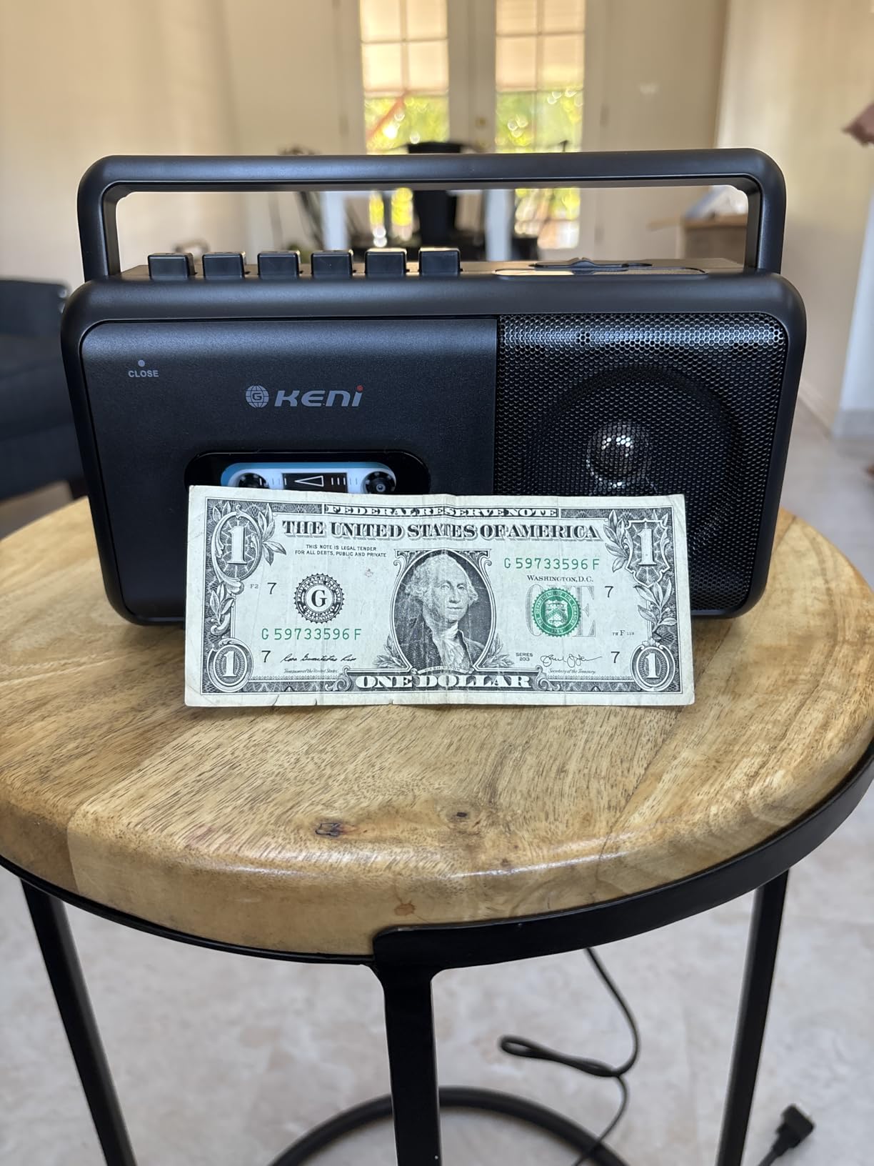 Portable Cassette Tape Player Recorder, AM/FM Radio Cassette Player with Built in Speaker, Headphone Jack, AC or Battery Operated customer photo 2