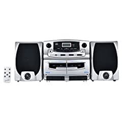 Supersonic SC-2121BT Bluetooth Entertainment Audio System, Bluetooth 5.0, Top Loading MP3/CD Player, AM/FM Radio, USB Input, Double Cassette Recorder, High-Performance Detachable Speakers, AC/DC customer photo 1