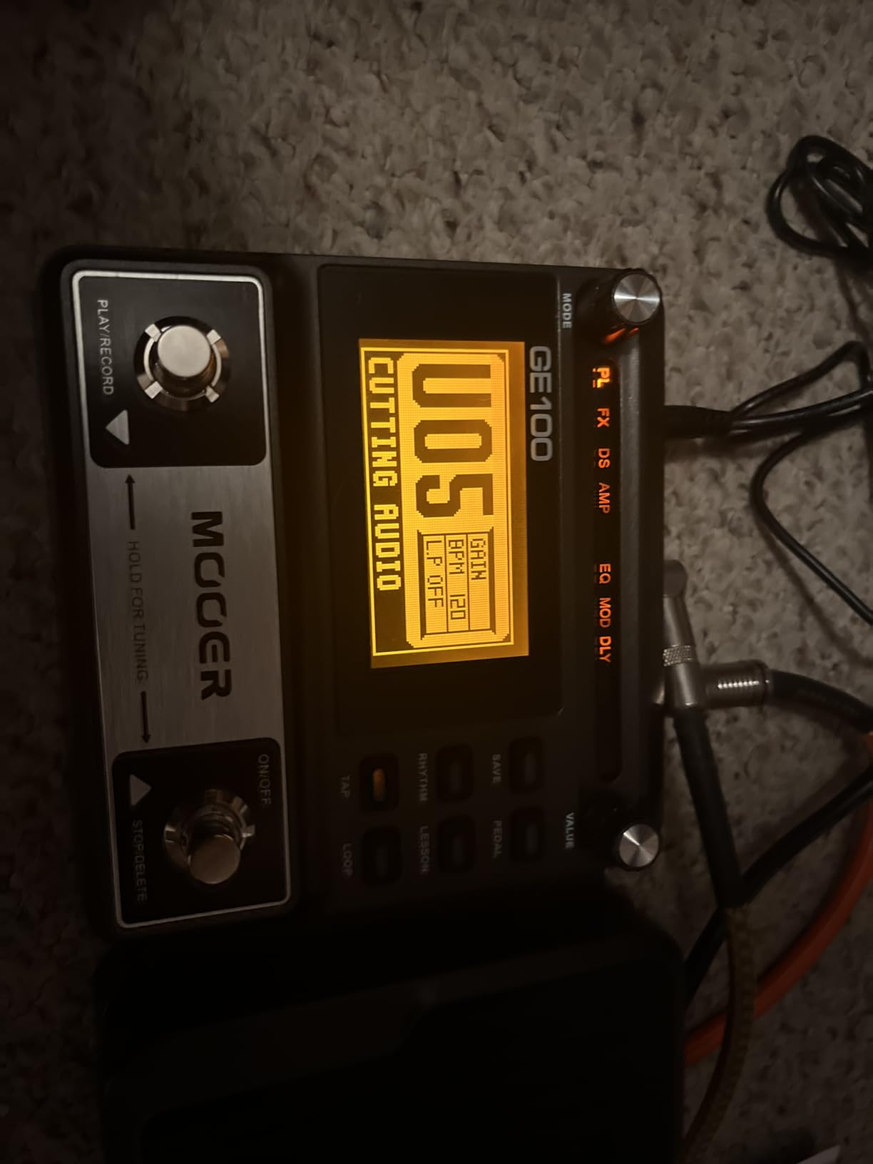 MOOER GE100 Multi-Effects Guitar Pedal 80 Presets, 66 Effects customer photo 1