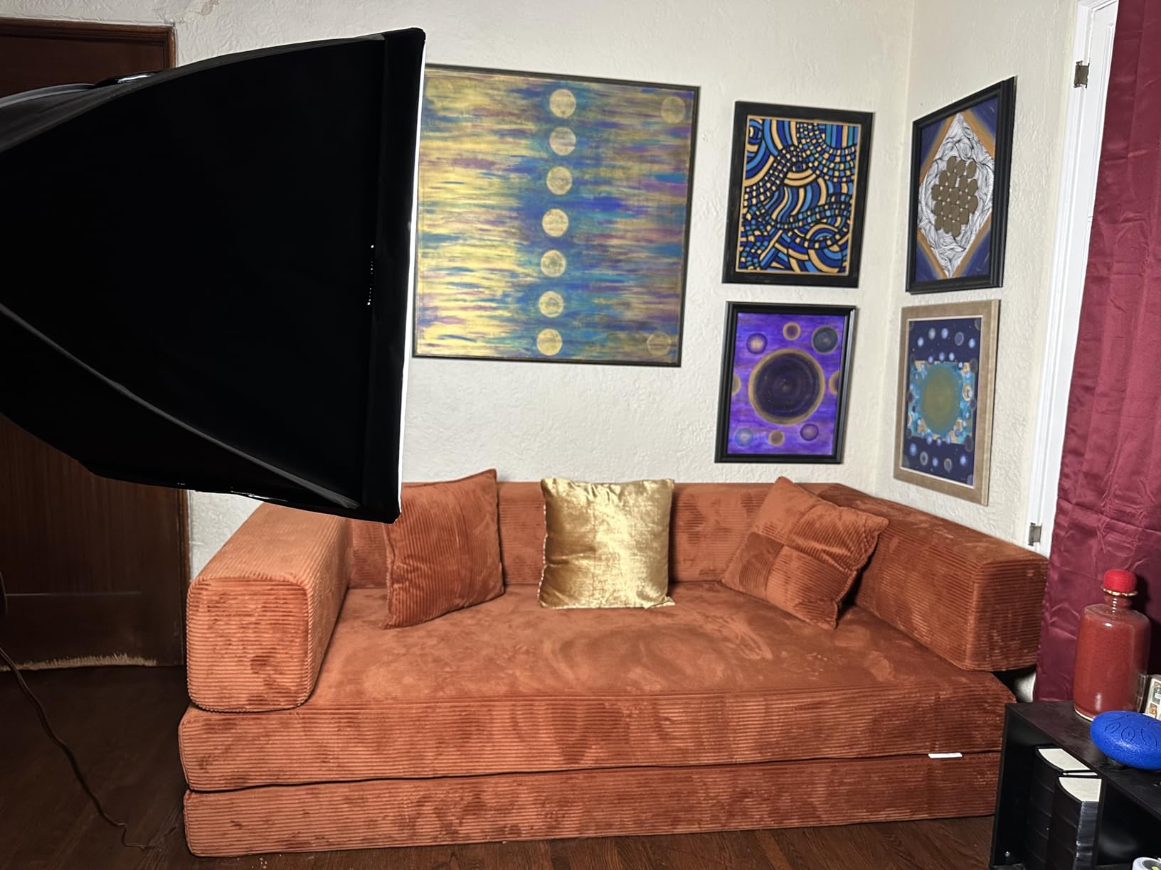 RALENO Softbox Photography Lighting Kit, 16'' x 16'' Softbox Lighting for TikTok with LED Bulb (50W | 5500K | 97 CRI | TLCI≥97), Continuous Light for Video Recording & Photography Shooting customer photo 2