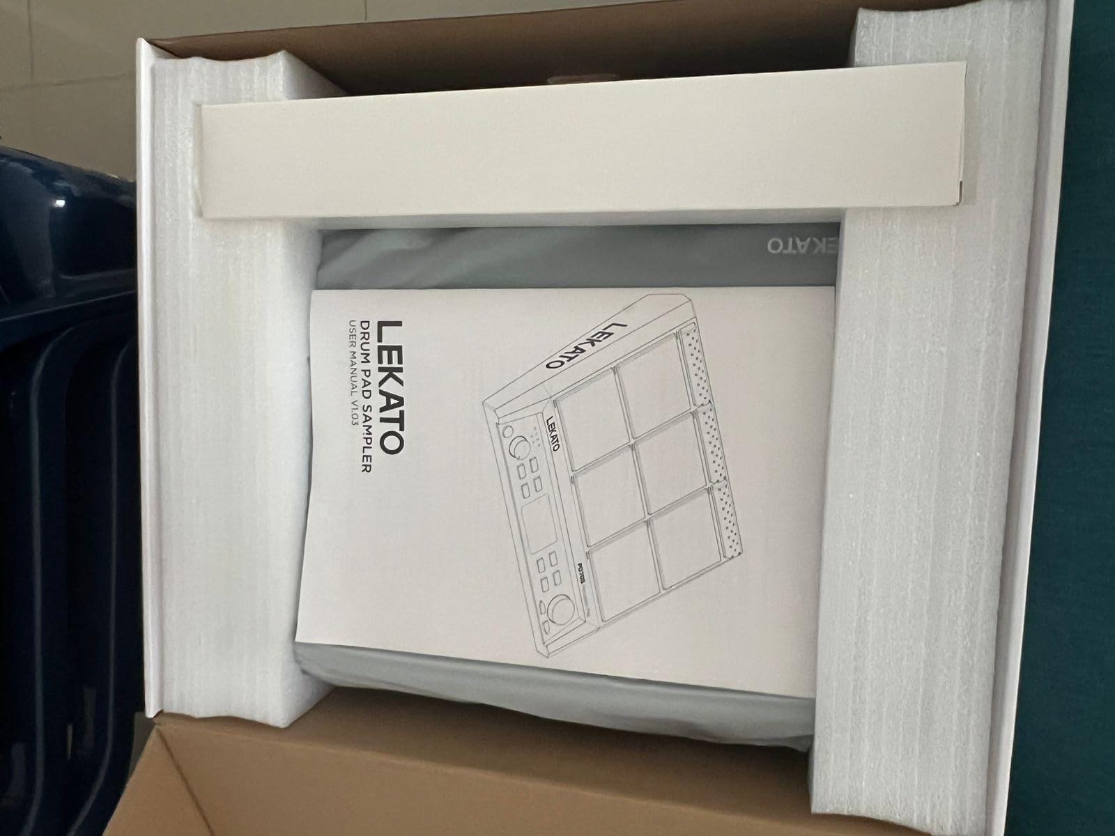 LEKATO Percussion Sample Pad, Electric Drum Pad with 9 Velocity-Sensitive Pads, 592+ Sounds customer photo 2